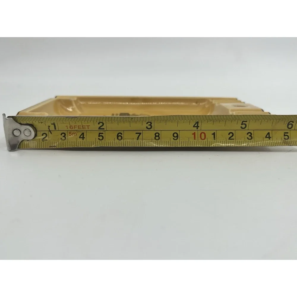 Vintage Maryland State Souvenir Trinket Tray Ashtray Ceramic Wall Decor Yellow